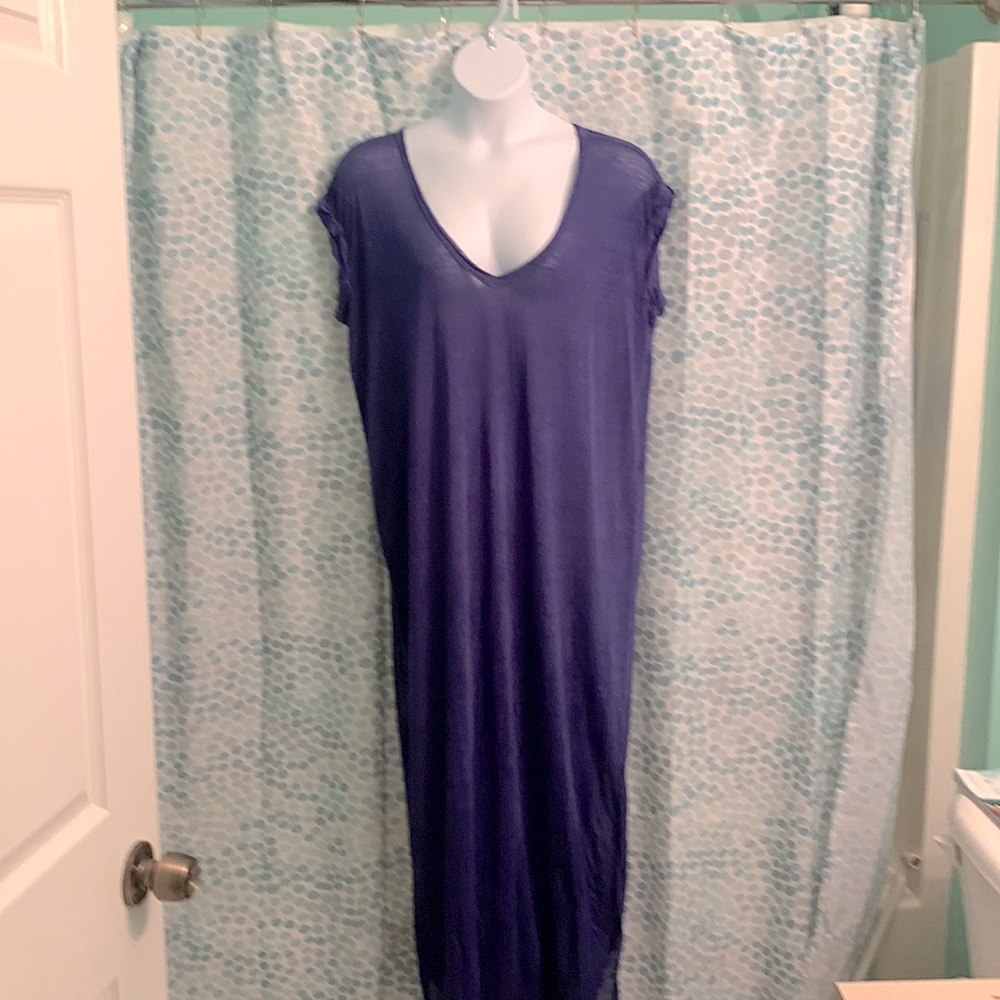 Free people - blue cover up or Jammie .